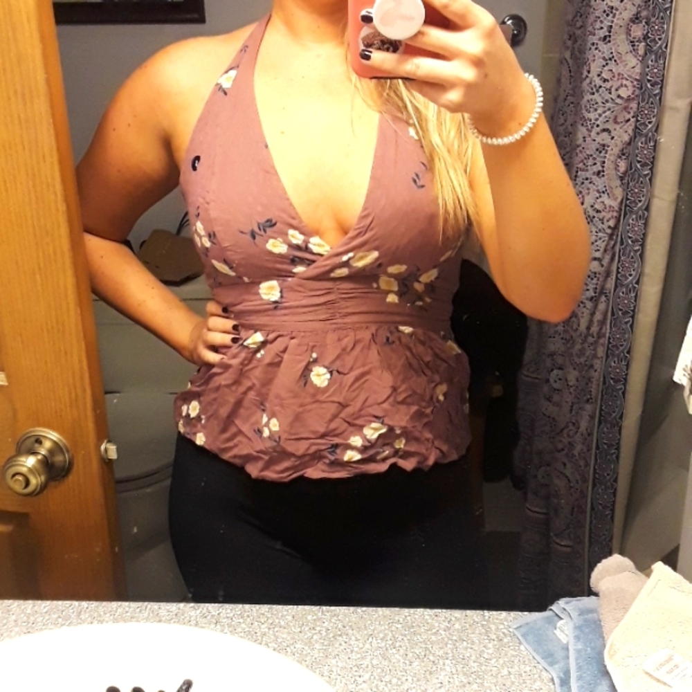 Purple Halter Top